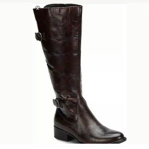 Born  Boots GibbBurnished Leather Side Zip Riding